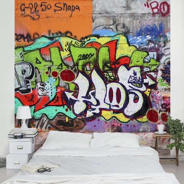 Fototapety Ściana z graffiti