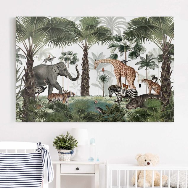 Pokój dziecięcy Królestwo zwierząt z dżungli