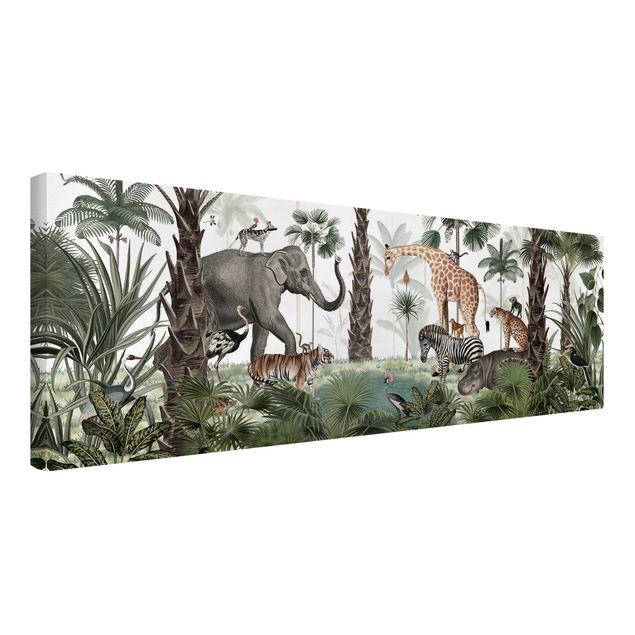 Obrazy nowoczesne Królestwo zwierząt z dżungli