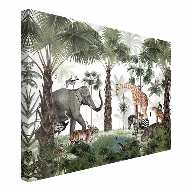 Obrazy nowoczesne Królestwo zwierząt z dżungli