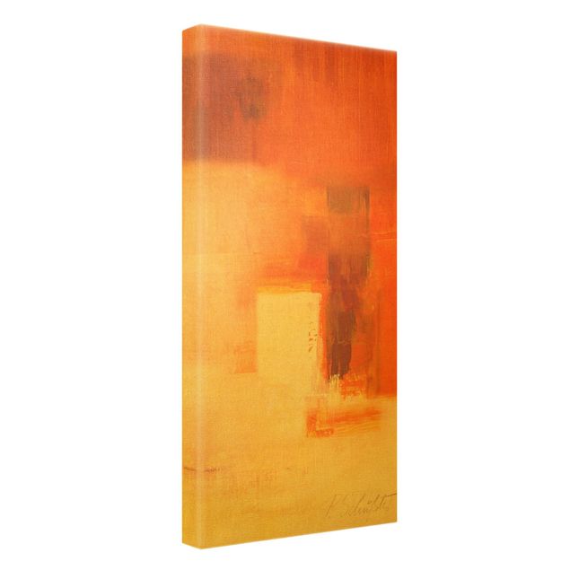 Obraz brązowy Kompozycja w kolorze pomarańczowym i brązowym 03