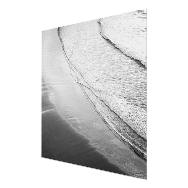 Obrazy do salonu Lekki wiatr na plaży czarno-biały
