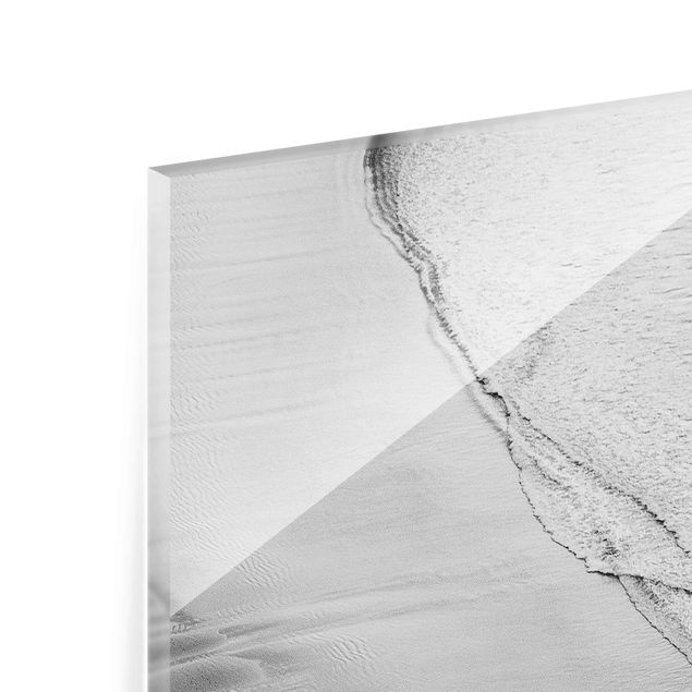 Obrazy nowoczesne Lekki wiatr na plaży czarno-biały