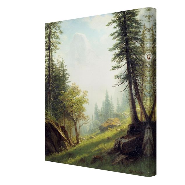 Obraz drzewo Albert Bierstadt - W Alpach Berneńskich