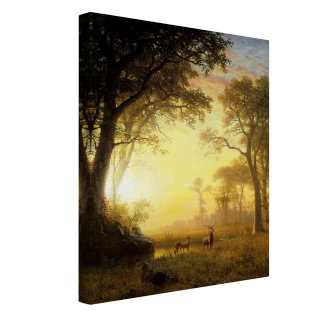 Obrazy romantyzm Albert Bierstadt - Słoneczna polana