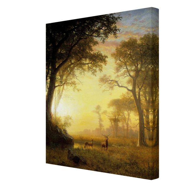 Obrazy krajobraz Albert Bierstadt - Słoneczna polana