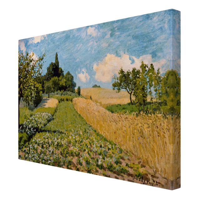 Obrazy Alfred Sisley - Letni pejzaż z polami