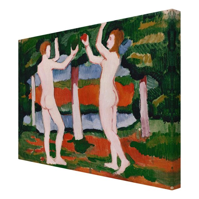 Obraz abstrakcja na płótnie August Macke - Adam i Ewa