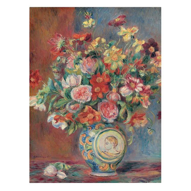 Czerwony obraz Auguste Renoir - Wazon na kwiaty