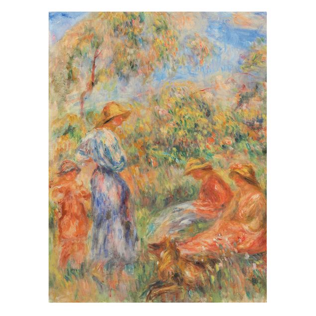 Obrazy portret Auguste Renoir - Krajobraz z kobietą i dzieckiem
