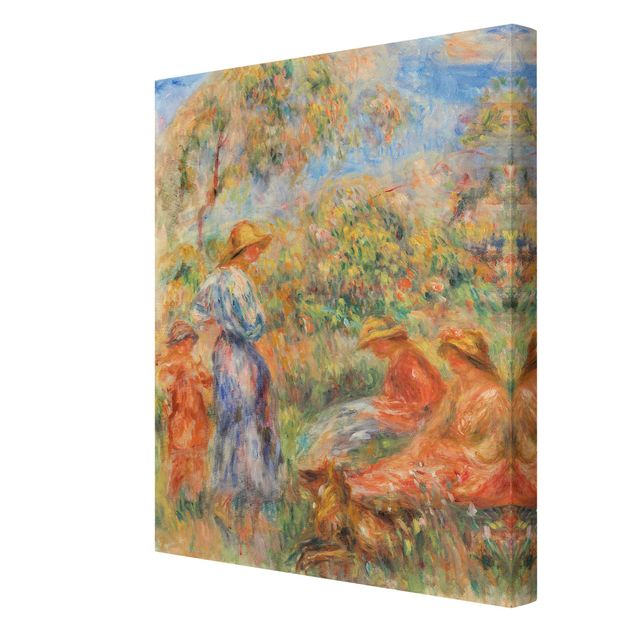 Obraz kolorowy Auguste Renoir - Krajobraz z kobietą i dzieckiem