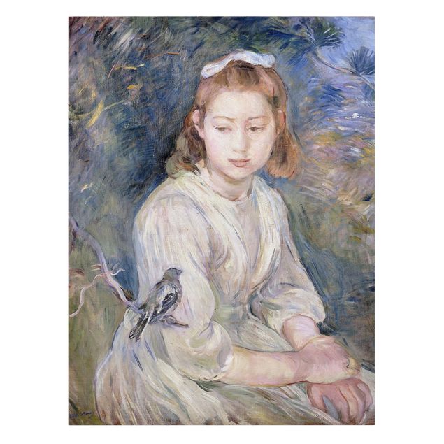 Obrazy ptaki na płótnie Berthe Morisot - Młoda dziewczyna