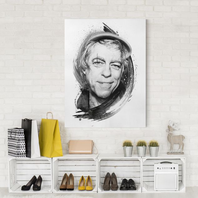 Obrazy nowoczesne Artyści 4 Viva con Agua - Bob Geldof - Strassenkoeter - Viva con Agua