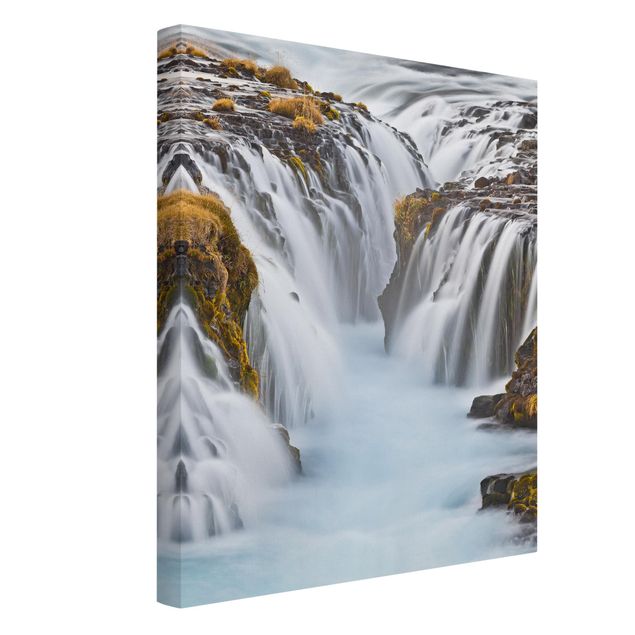 Obrazy krajobraz Wodospad Brúarfoss na Islandii