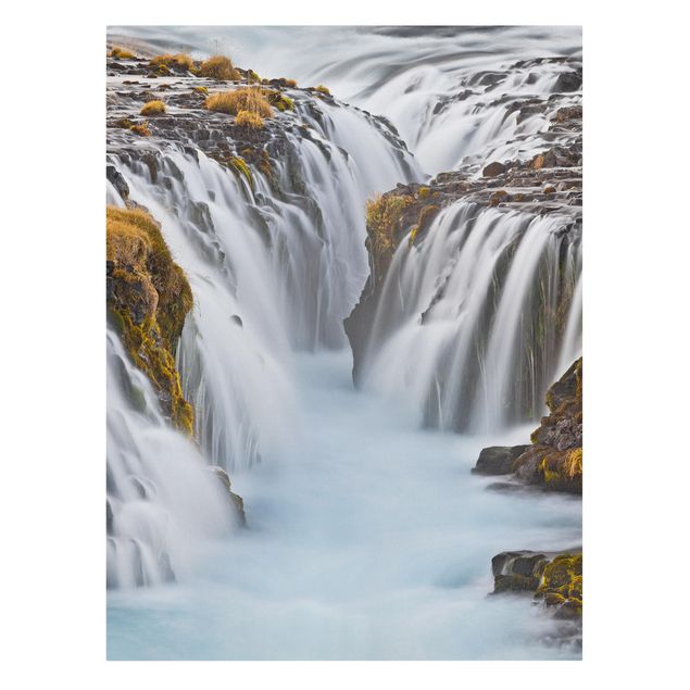 Wodospad obraz na płótnie Wodospad Brúarfoss na Islandii