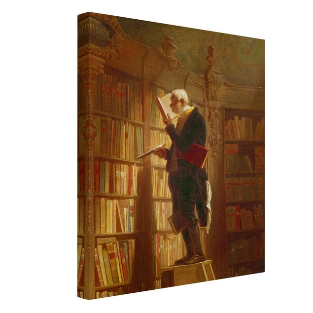 Obrazy romantyzm Carl Spitzweg - Mól książkowy (detal)