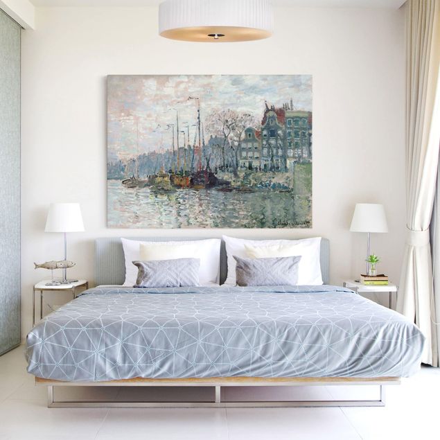 Obrazy do salonu nowoczesne Claude Monet - Kromme Waal Amsterdam