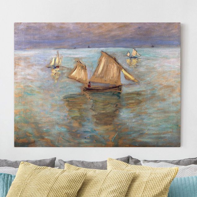 Dekoracja do kuchni Claude Monet - Łodzie rybackie