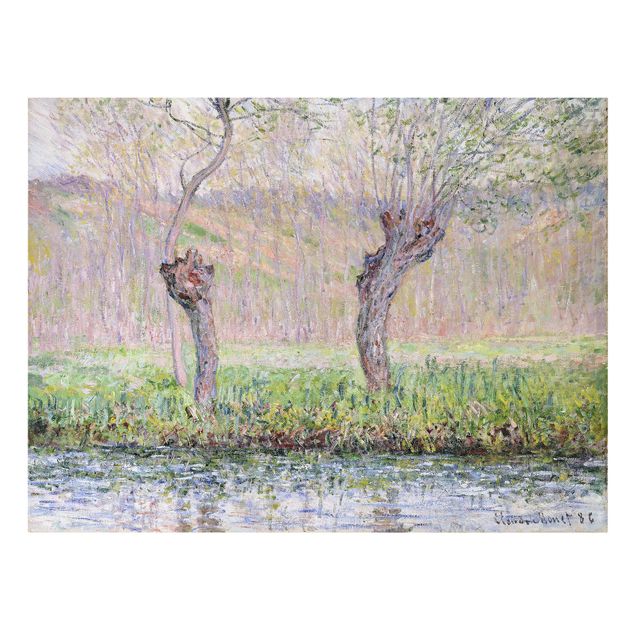 Obrazy drzewa Claude Monet - Drzewa wierzbowe na wiosnę