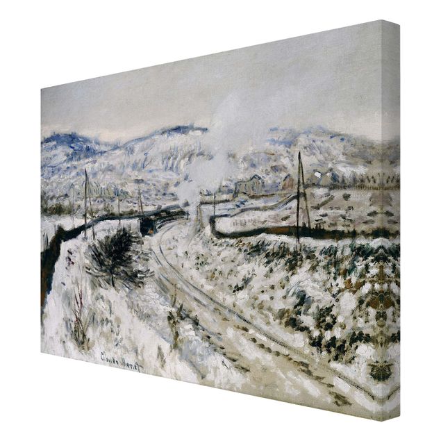 Obrazy krajobraz Claude Monet - Pociąg na śniegu