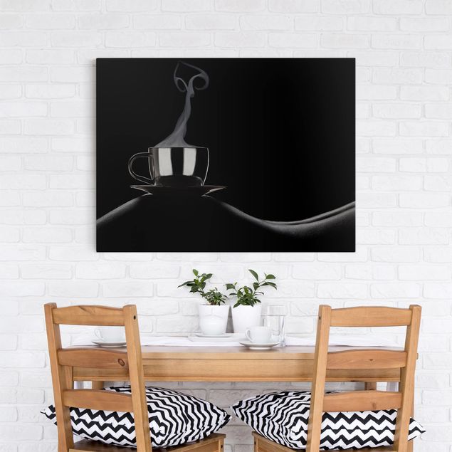 Obrazy z kawą Kawa w łóżku