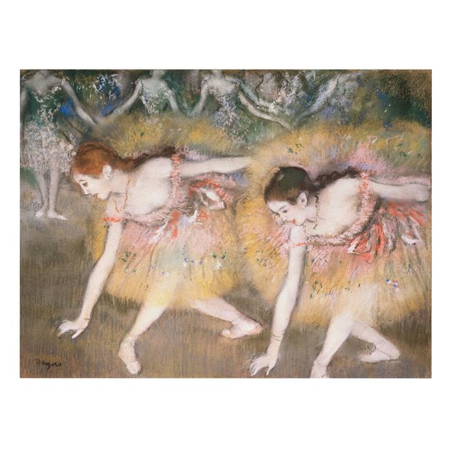 Impresjonizm obrazy Edgar Degas - Baleriny w ukłonie
