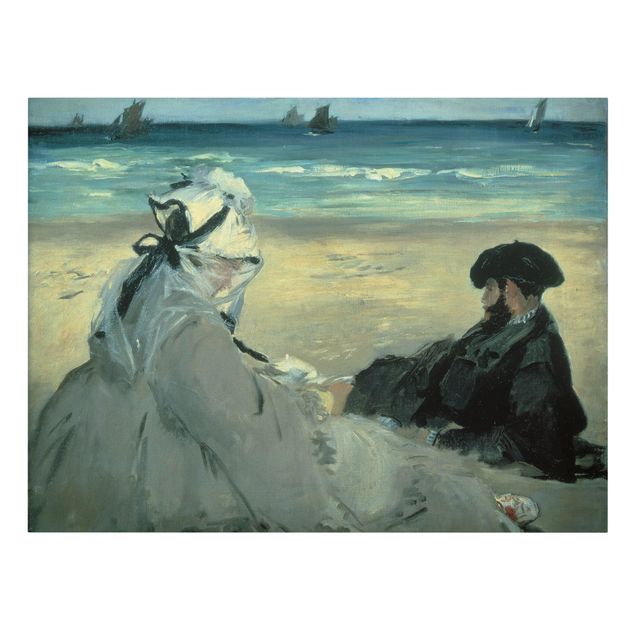 Obrazy z morzem Edouard Manet - Na plaży