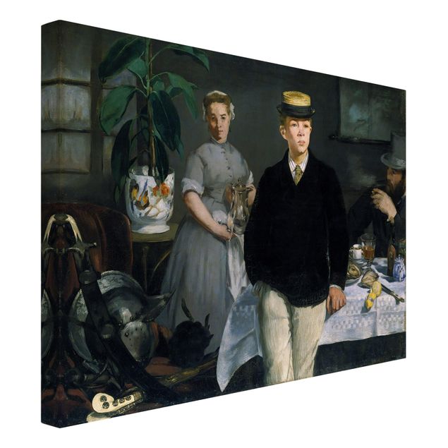 Obrazy impresjonizm Edouard Manet - Śniadanie w pracowni