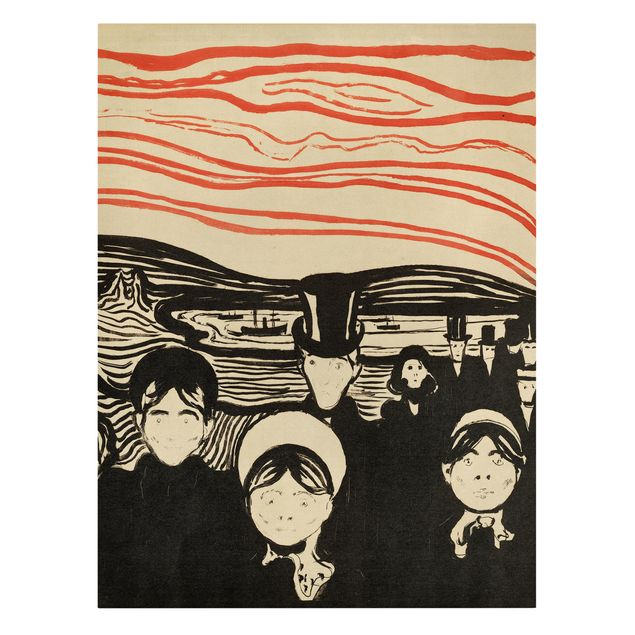 Obrazy portret Edvard Munch - Uczucie niepokoju