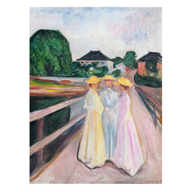 Obrazy portret Edvard Munch - Trzy dziewczynki