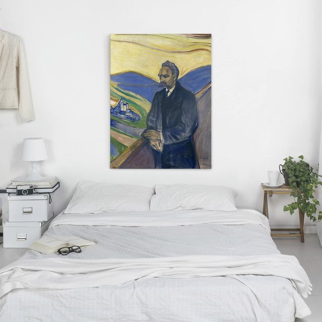Nowoczesne obrazy do salonu Edvard Munch - Portret Nietzschego