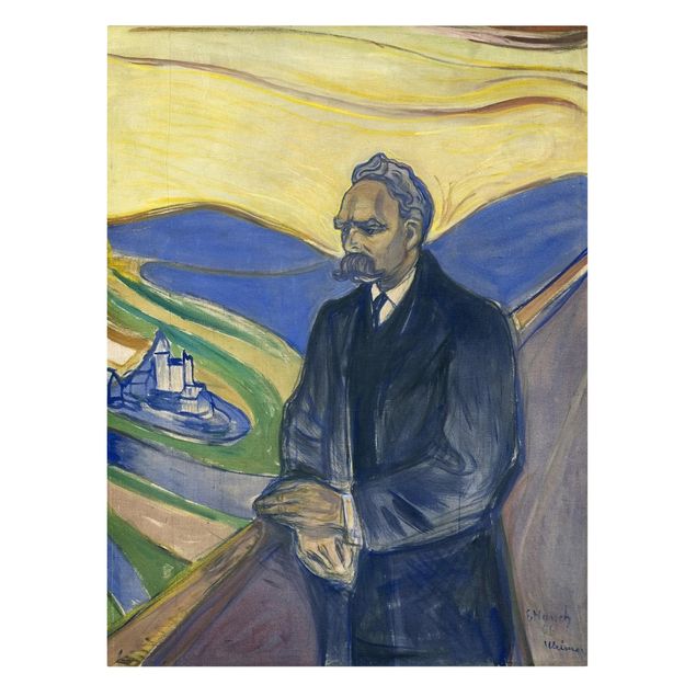 Obrazy portret Edvard Munch - Portret Nietzschego
