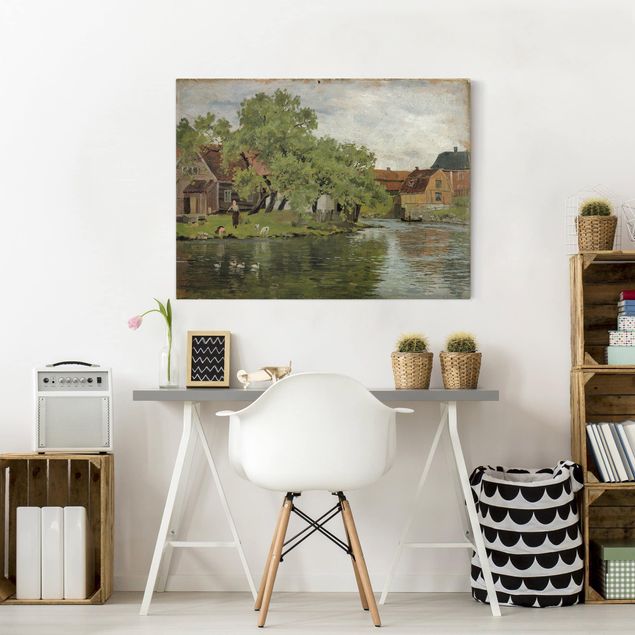 Obrazy do salonu nowoczesne Edvard Munch - Rzeka Akerselven