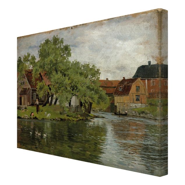 Postimpresjonizm obrazy Edvard Munch - Rzeka Akerselven