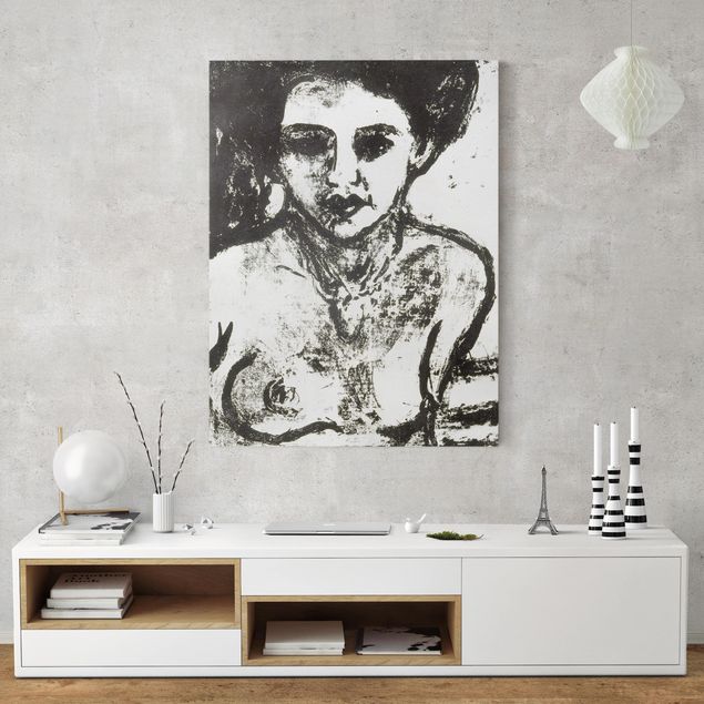 Obrazy do salonu nowoczesne Ernst Ludwig Kirchner - dziecko artysty