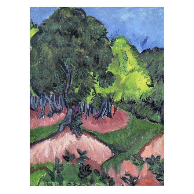 Obrazy na ścianę krajobrazy Ernst Ludwig Kirchner - Pejzaż z kasztanowcem