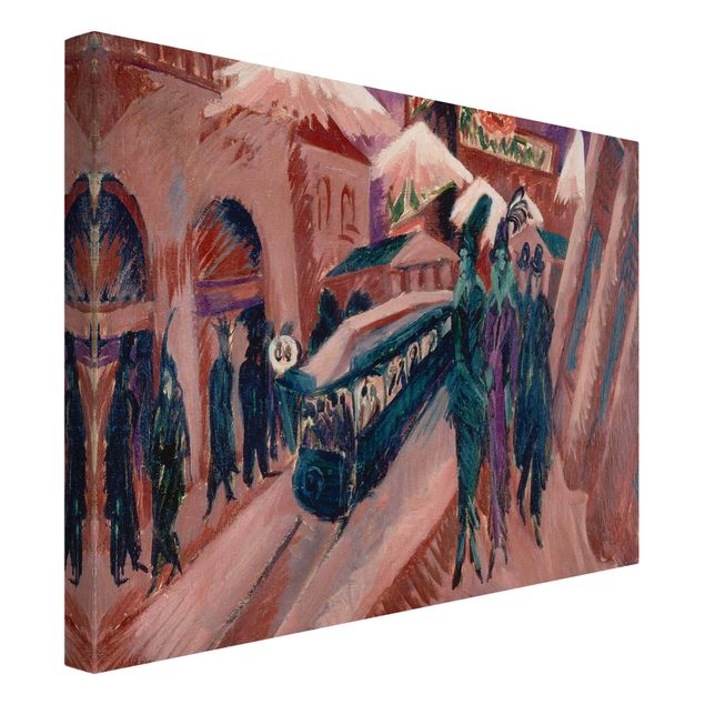 Obrazy artystów Ernst Ludwig Kirchner - Ulica Lipska z koleją