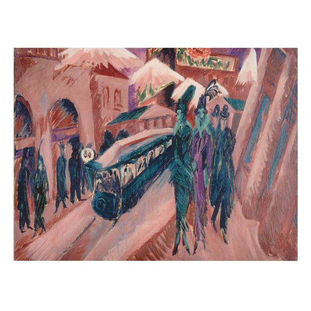 Ernst Ludwig Kirchner obrazy Ernst Ludwig Kirchner - Ulica Lipska z koleją