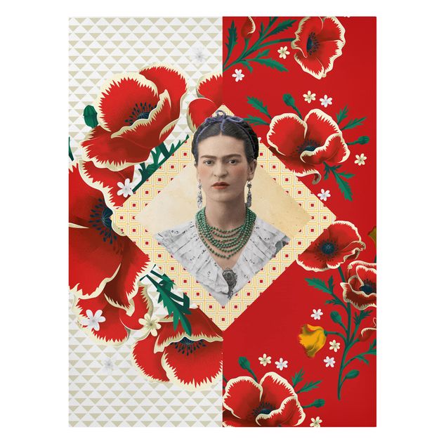 Dekoracja do kuchni Frida Kahlo - Kwiaty maku