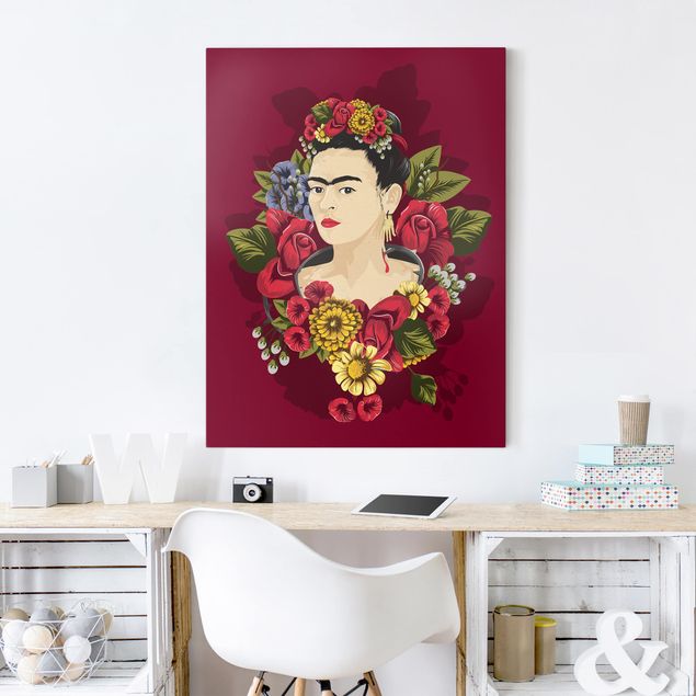 Obrazy na płótnie róże Frida Kahlo - Róże