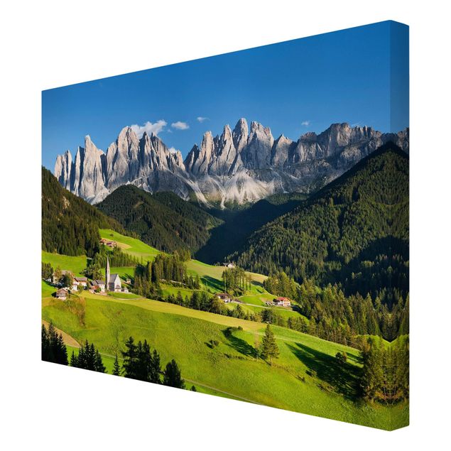 Obrazy krajobraz Geislerspitzen w Południowym Tyrolu