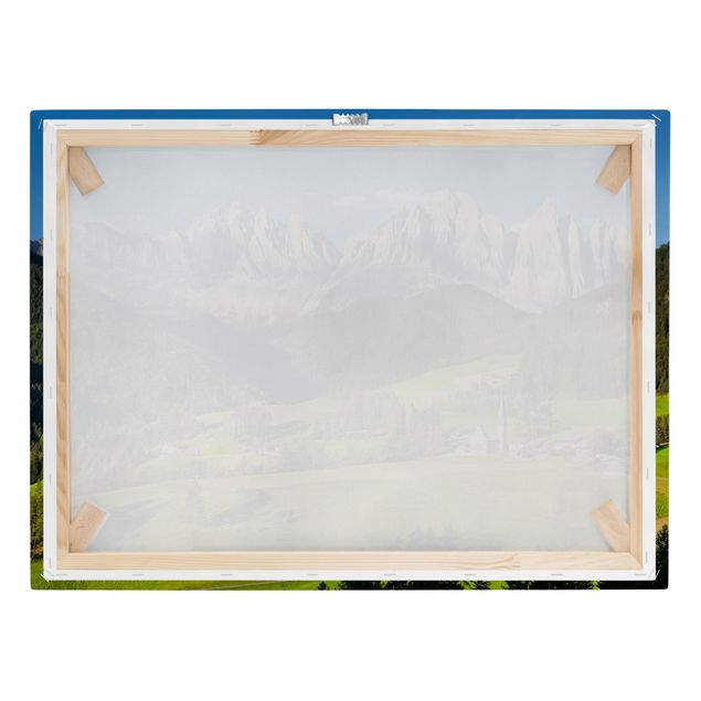 Obrazy na płótnie góra Geislerspitzen w Południowym Tyrolu