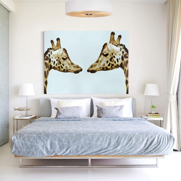 Obrazy nowoczesny Zakochane żyrafy