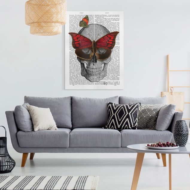 Obrazy nowoczesne Ciekawe czytanie - Maska motyla