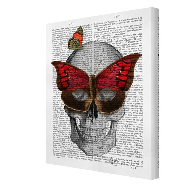 Obrazy z napisami Ciekawe czytanie - Maska motyla