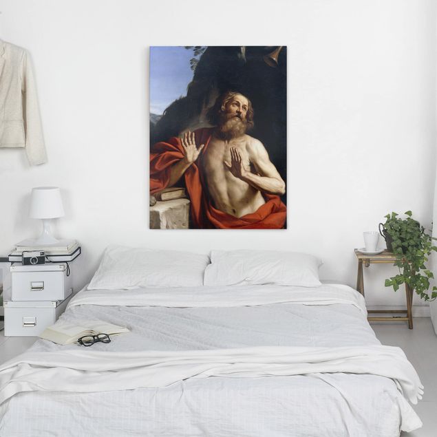 Obrazy do salonu nowoczesne Guercino - Saint Jerome