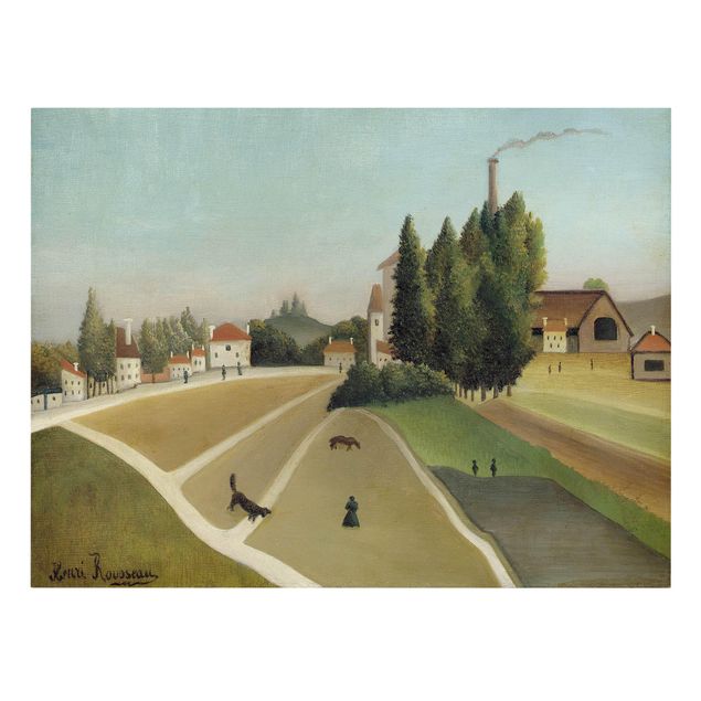 Rousseau obrazy Henri Rousseau - Pejzaż z fabryką