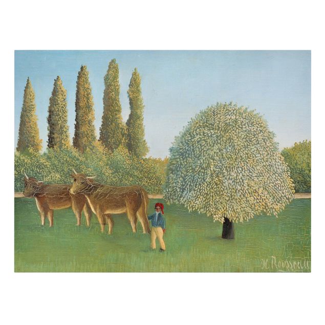 Obrazy natura Henri Rousseau - łąka (pastwisko)