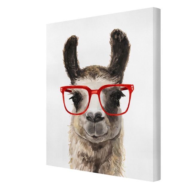 Obrazy na płótnie zwierzęta Hippy Llama w okularach II