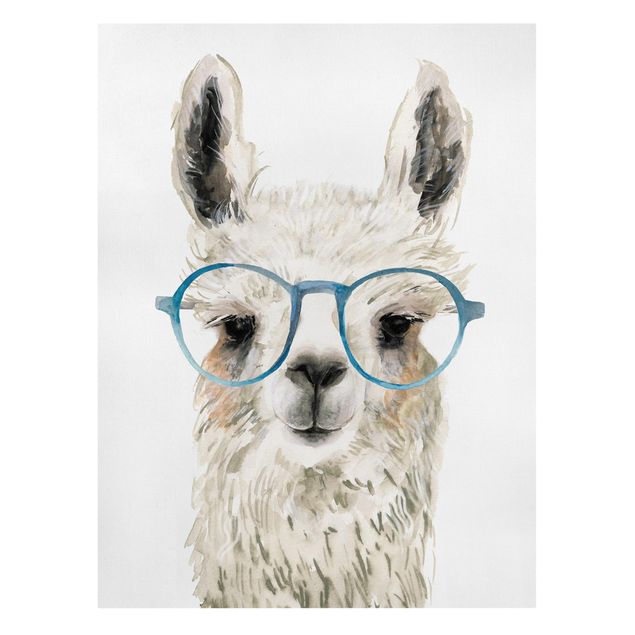 Obrazy zwierzęta Hippy Llama w okularach III